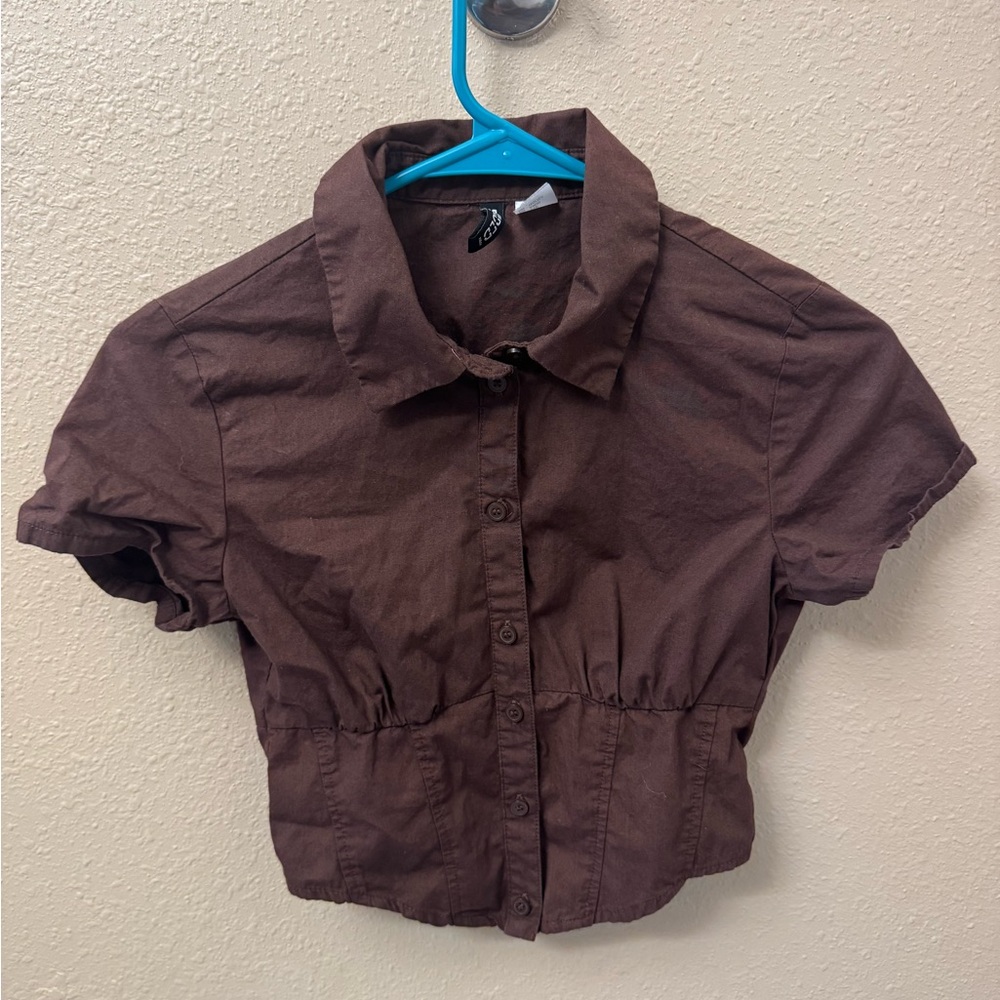 H&M Divided Chocolate Brown Top From Iceland